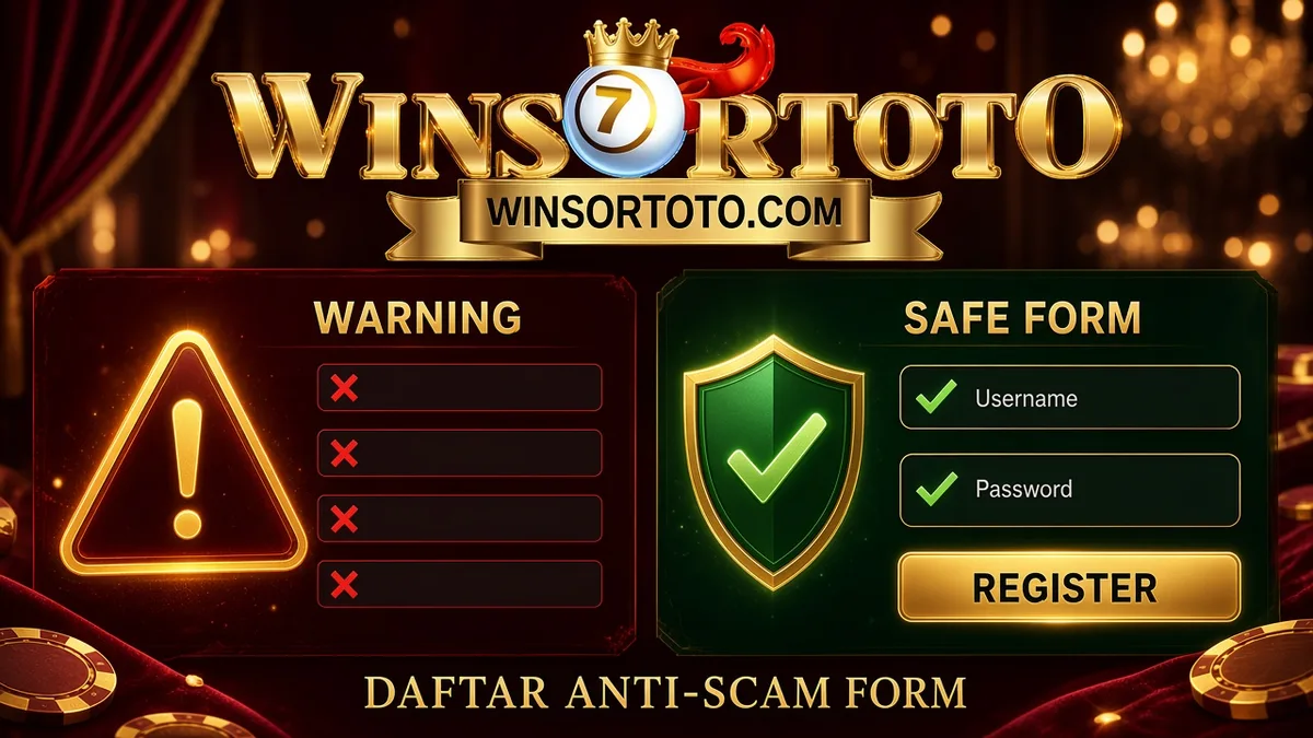 Daftar WINSORTOTO — Formulir Aman, Hindari Akun Tipuan